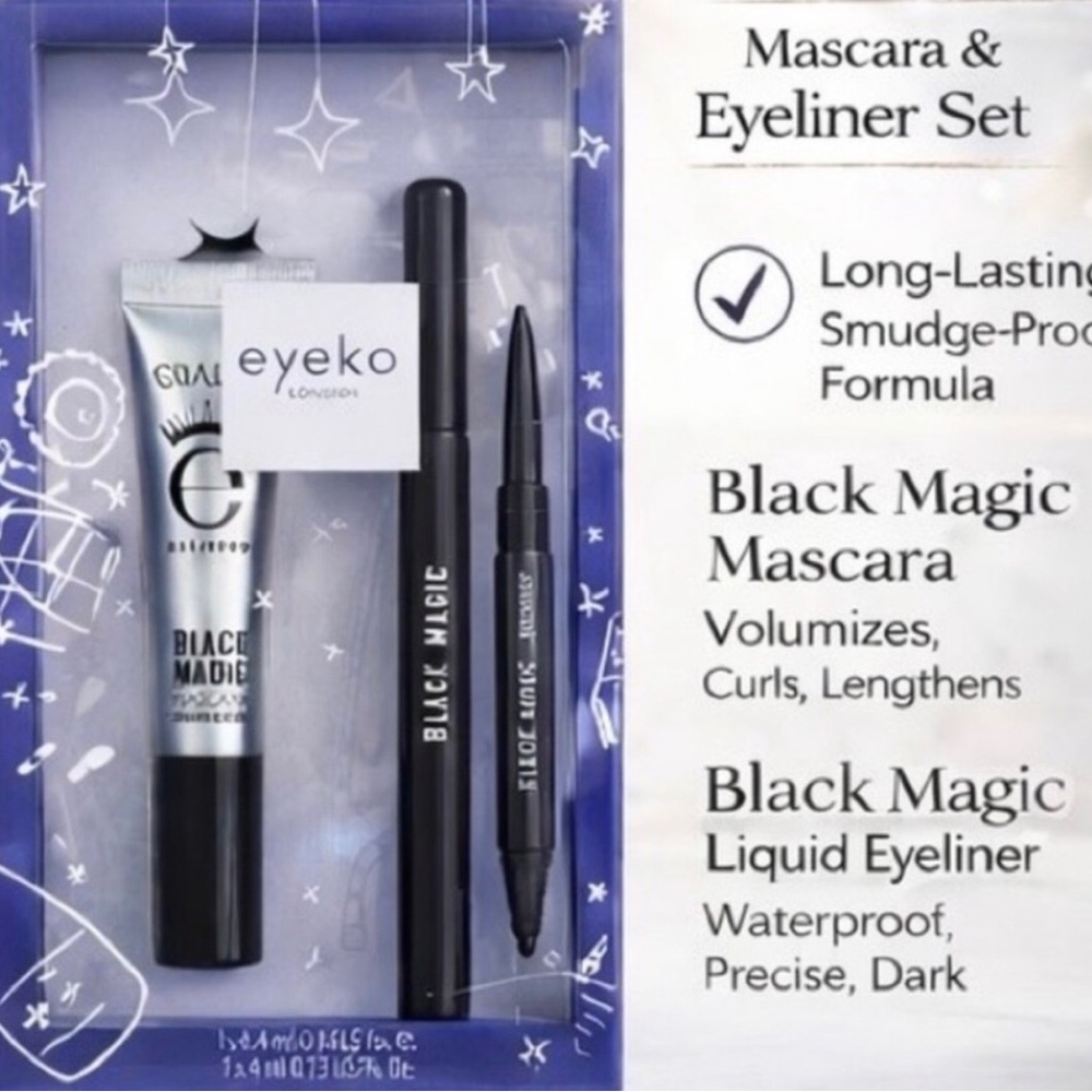 Eyeko Black Magic Mascara & Eyeliner Travel Set - Black